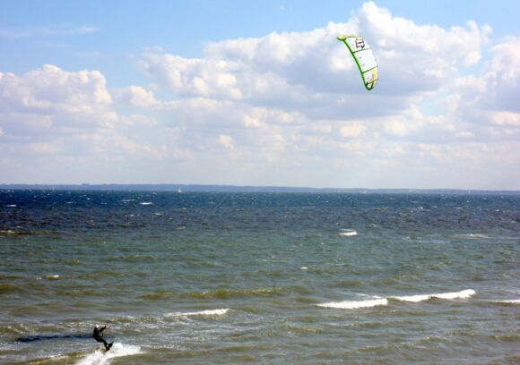 Kitesurfer in Pelzerhaken Ostsee